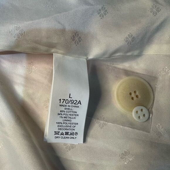 Kate Spade New York Gingham Tweed Coat Size Large – Pink & Ivory A-Line Jacket - Picture 10 of 10